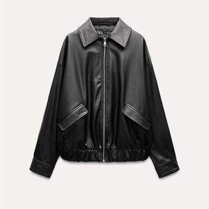 [SOLD] Zara Faux Leather oversized jacket